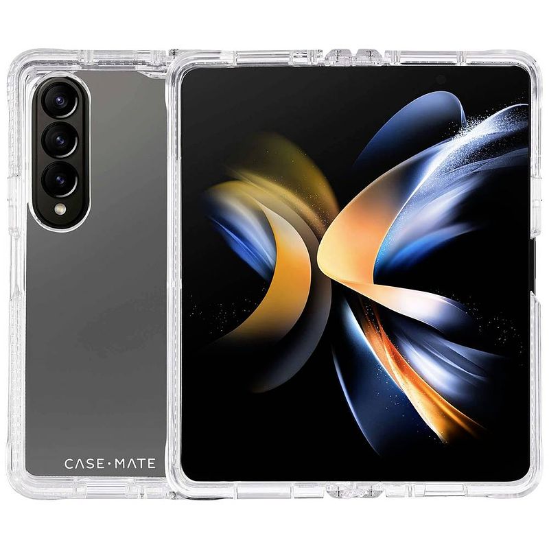 Foto van Case-mate tough backcover samsung galaxy z fold4 transparant