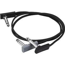 Foto van Rockboard flat patch y-splitter kabel haaks 50 cm