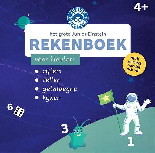 Foto van Het grote junior einstein rekenboek voor kleuters - paperback (9789493128989)