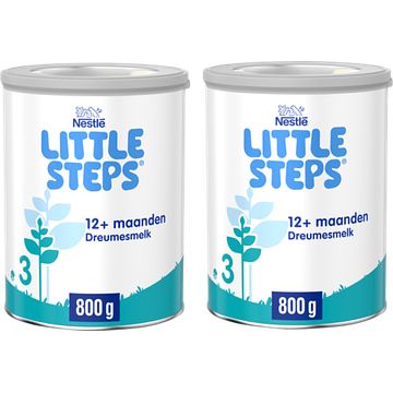 Foto van Little steps 3 dreumesmelk standaard 12+ flesvoeding 2 x 800g bij jumbo