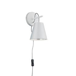 Foto van Moderne wandlamp andreus - metaal - wit