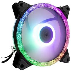 Foto van Inter-tech rs-071 rgb pc-ventilator zwart, wit