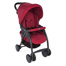 Foto van Chicco buggy simplicity top 102 cm polyester/aluminium rood/zwart