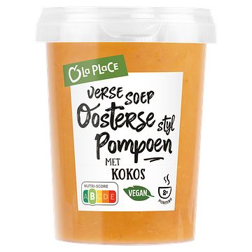 Foto van La place verse soep oosterse stijl pompoen met kokos 500g bij jumbo