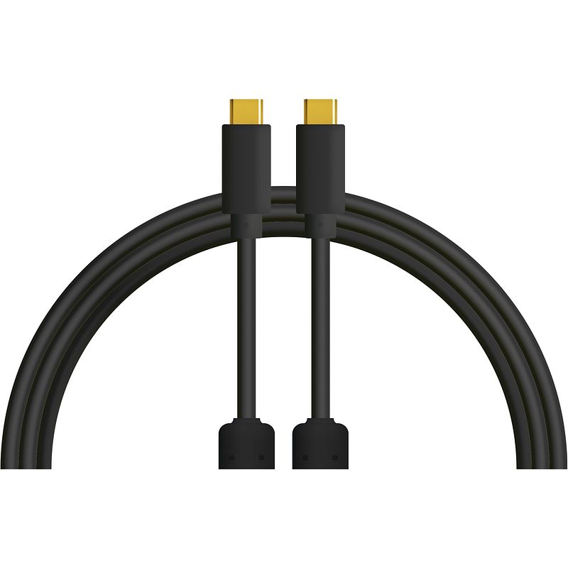 Foto van Dj techtools chroma cables usb-c naar usb-c 1 meter (zwart)