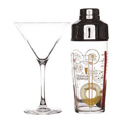 Foto van Luminarc cocktail glazenset met shaker