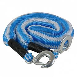 Foto van Carpoint sleepkabel tuv stretch 2 ton 4 meter blauw/wit in zipperbag