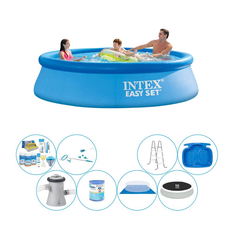 Foto van Intex easy set rond 305x76 cm - deluxe zwembad deal