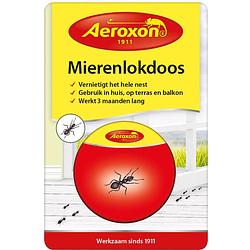 Foto van Aeroxon mierenlokdoos 3 maanden staal rood/geel