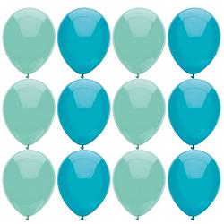 Foto van Ballonnen verjaardag/thema feest - 200x stuks - mintgroen/turquoise - ballonnen
