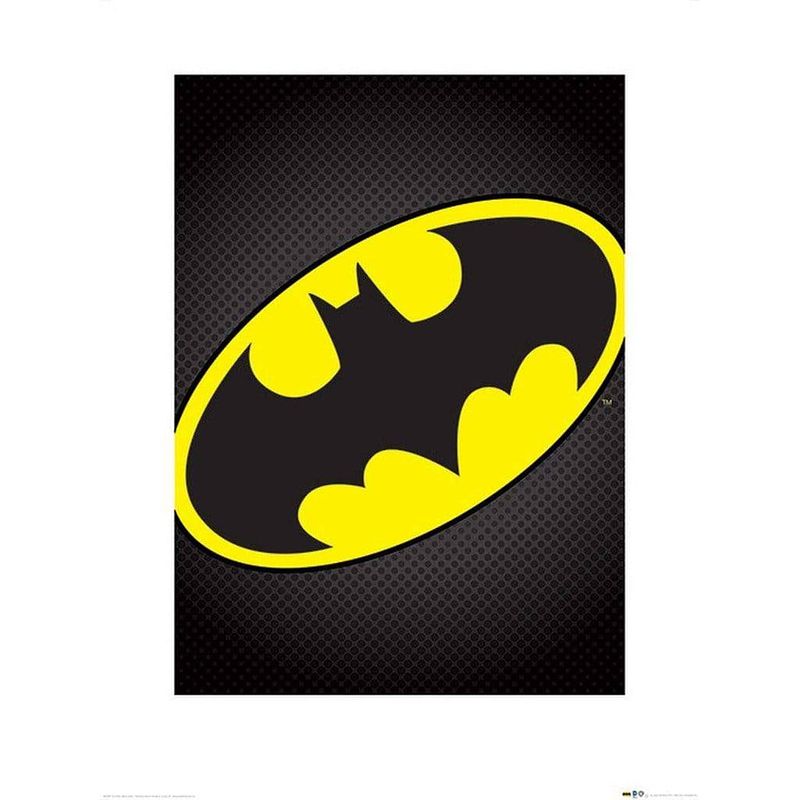 Foto van Pyramid dc comics batman symbol kunstdruk 60x80cm