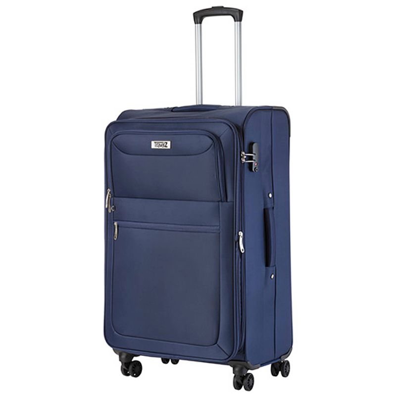 Foto van Travelz softspinner tsa reiskoffer - trolley 77cm en 104+16 ltr met expander - blauw