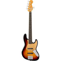 Foto van Fender american ultra ii jazz bass v eb ultraburst 5-snarige elektrische basgitaar met koffer