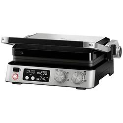 Foto van Braun cg7040 cg braun steelbk contactgrill tafel timerfunctie, inklapbaar, met display, draagbaar zwart, rvs