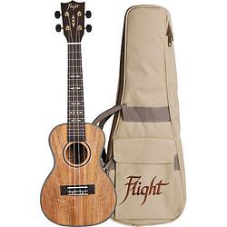 Foto van Flight supernatural series duc450 mango concert ukelele met gigbag