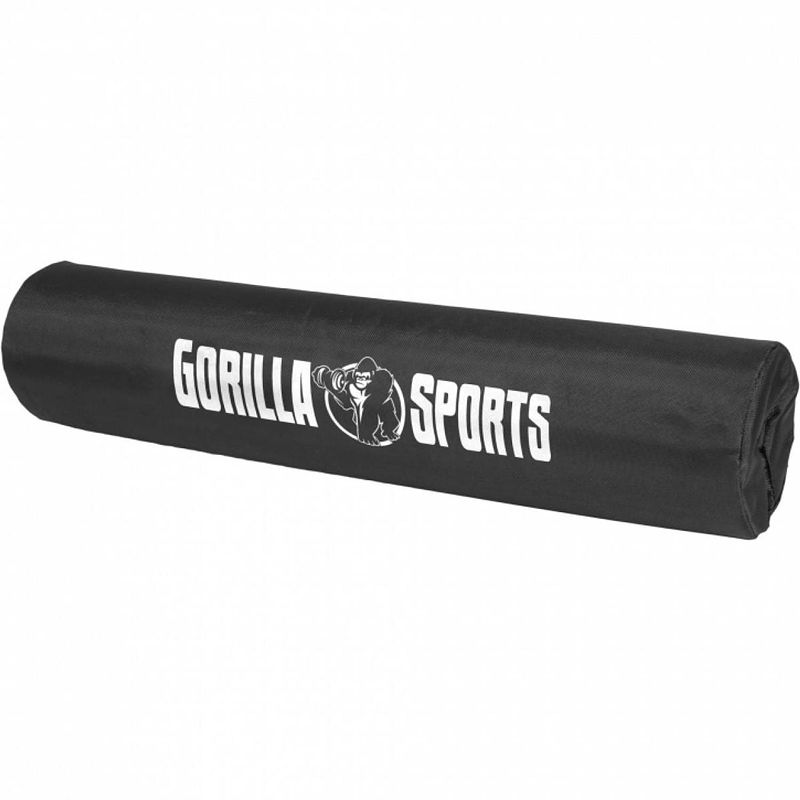 Foto van Gorilla sports bar pad - barbell pad - 40 cm - klittenband - zwart