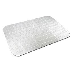 Foto van Transparante antislip badmat / douchemat 52 x 53 cm - badmatjes