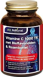 Foto van All natural vitamine c 1000 tr met bioflavonoïden & rozenbottel tabletten