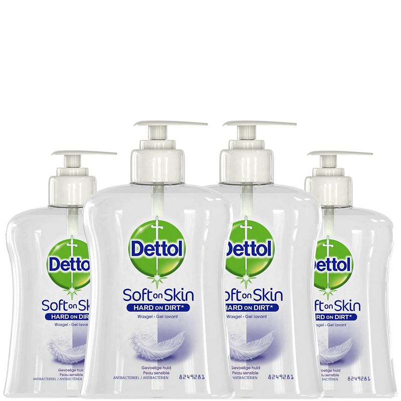 Foto van Dettol handzeep - gevoelige huid - 250ml x4