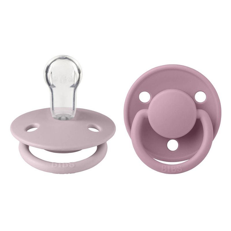 Foto van Bibs - de lux pacifier - one size fopspeen - 2 stuks - dusky lilac / heather