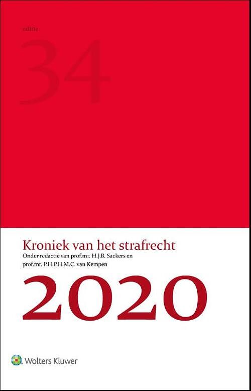 Foto van Kroniek van het strafrecht 2020 - paperback (9789013164190)