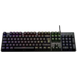 Foto van Surefire gaming kingpin m2 gaming-toetsenbord kabelgebonden, usb verlicht, multimediatoetsen qwerty, nordic zwart