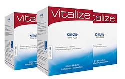 Foto van Vitalize krillolie 100% puur capsules voordeelverpakking