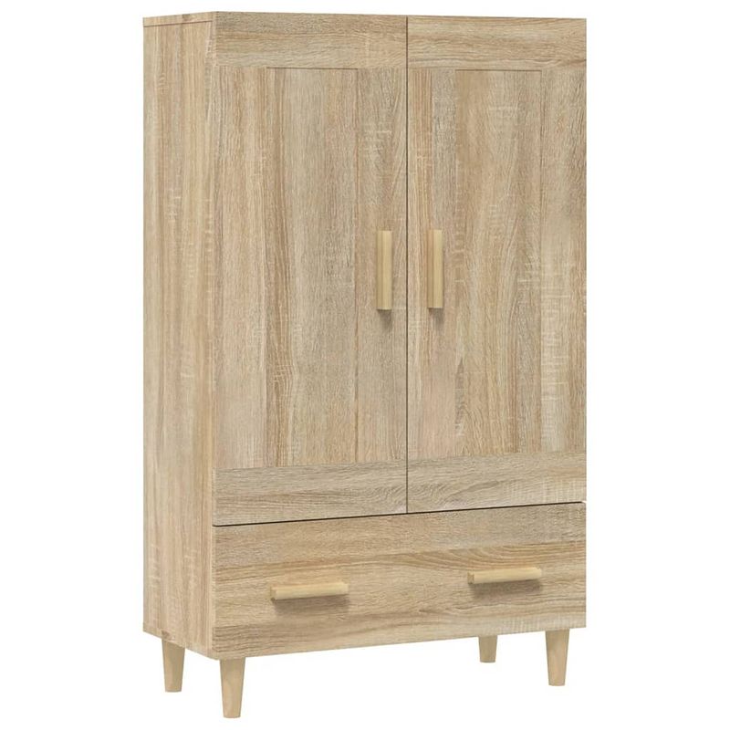 Foto van Vidaxl hoge kast 70x31x115 cm bewerkt hout sonoma eikenkleurig