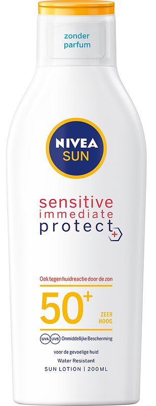 Foto van Nivea sun sensitive immediate protect zonnemelk spf50+