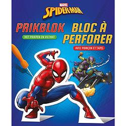 Foto van Deltas prikblok spider-man 18,3 x 22,3 cm blauw/rood