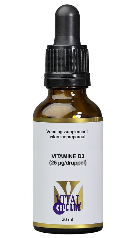 Foto van Vital cell vitamine d3 25 mcg druppels
