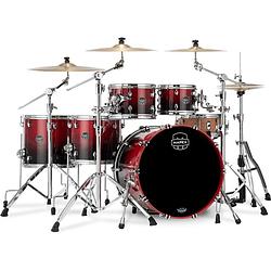 Foto van Mapex saturn sr628xurq scarlet fade 5-delige shellset