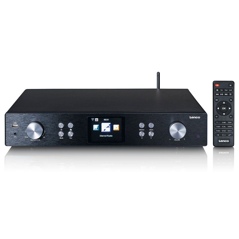 Foto van Internetradio met dab+/fm/mp3-speler en bluetooth lenco dir-250bk zwart