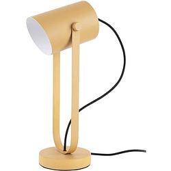 Foto van Leitmotiv tafellamp snazzy 41,5 x 13 cm e27 staal 25w geel