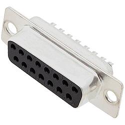 Foto van Encitech db15-ss 2101-0180-12 d-sub female connector 180 ° aantal polen: 15 soldeerkelk 1 stuk(s) tray