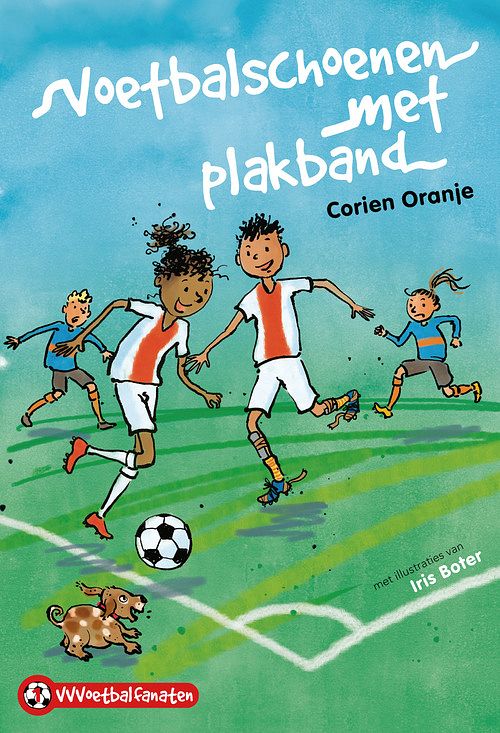 Foto van Voetbalschoenen met plakband - corien oranje - ebook