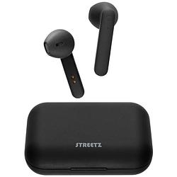 Foto van Streetz tws-104 in ear headset bluetooth stereo zwart indicator voor batterijstatus, headset, oplaadbox, touchbesturing