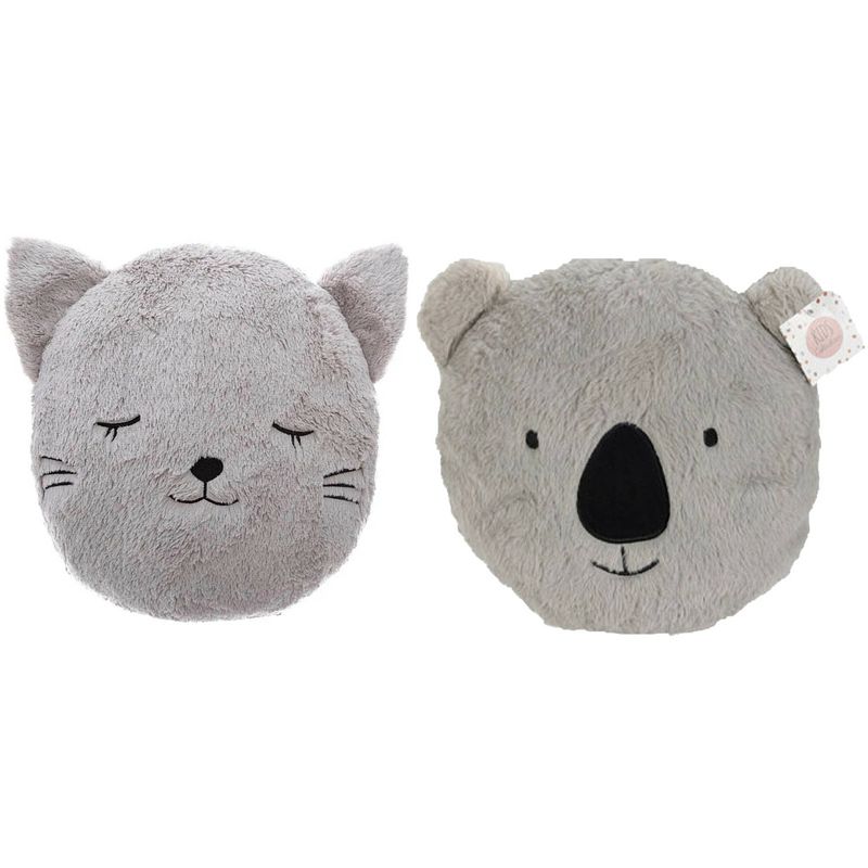 Foto van Dieren sierkussen - koala beer/kat - 32/27 cm - polyester - sierkussens