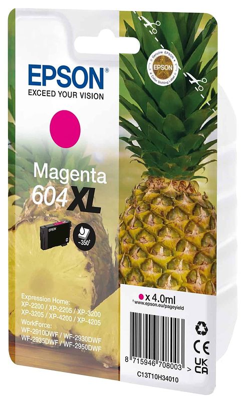 Foto van Epson 604 xl ink magenta blis inkt