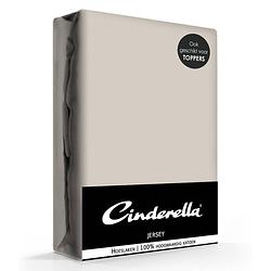 Foto van Cinderella jersey hoeslaken taupe-80/90 x 200 cm