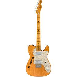 Foto van Fender american vintage ii 1972 telecaster thinline aged natural mn elektrische gitaar met koffer