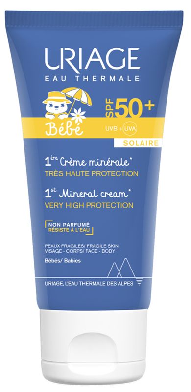 Foto van Uriage baby 1st mineral cream spf50