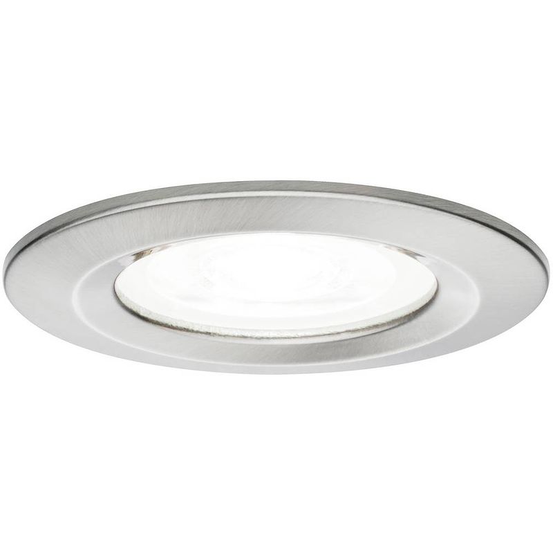 Foto van Paulmann 92977 paulmann led-inbouwlamp led gu10 6.5 w ijzer (geborsteld)