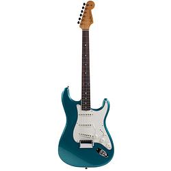 Foto van Fender eric johnson stratocaster lucerne aqua firemist rw