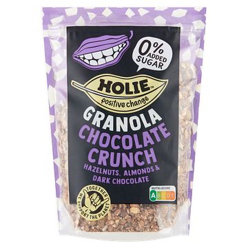 Foto van Holie granola chocolate crunch hazelnuts, almonds & dark chocolate 350g bij jumbo