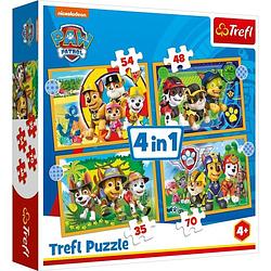 Foto van Trefl puzzel paw patrol 4 in 1