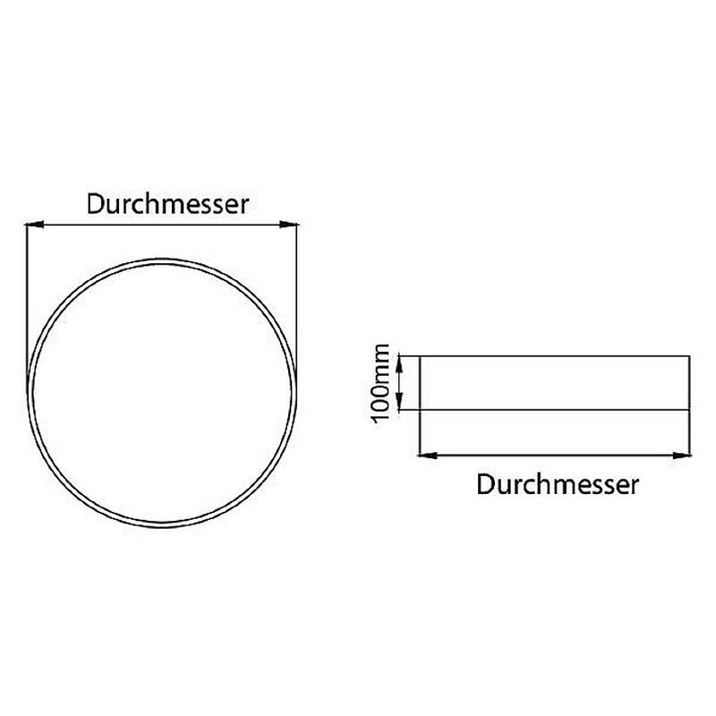 Foto van Brumberg 13685183 13685183 led-plafondlamp led 25 w zwart