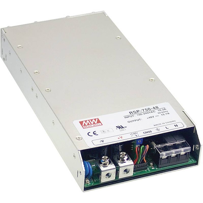 Foto van Mean well rsp-750-48 ac/dc inbouwnetvoeding gesloten 15.7 a 753.6 w 48 v/dc