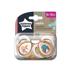 Foto van Tommee tippee fopspenen ctn moda 18-36m meisje x2