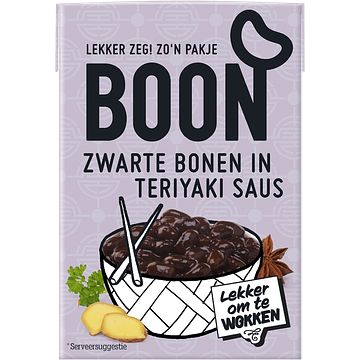 Foto van Boon zwarte bonen in teriyakisaus 200g bij jumbo